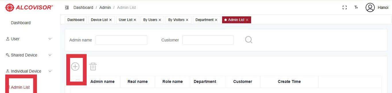 Các bước tạo tài khoản Admin mới