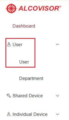 Truy cập User, chọn User 