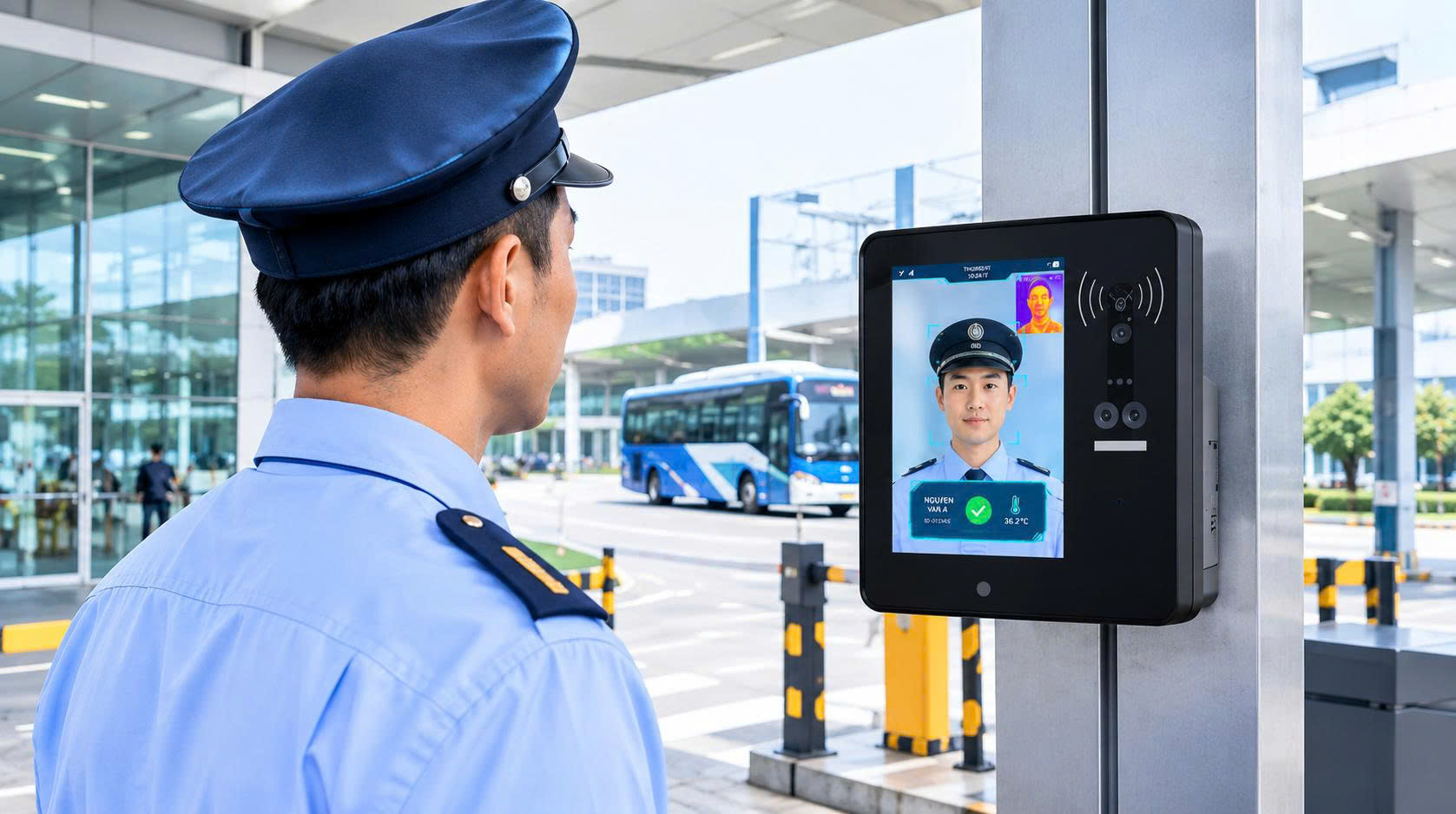 Kiểm tra nồng độ cồn tài xế trước khi xuất bến