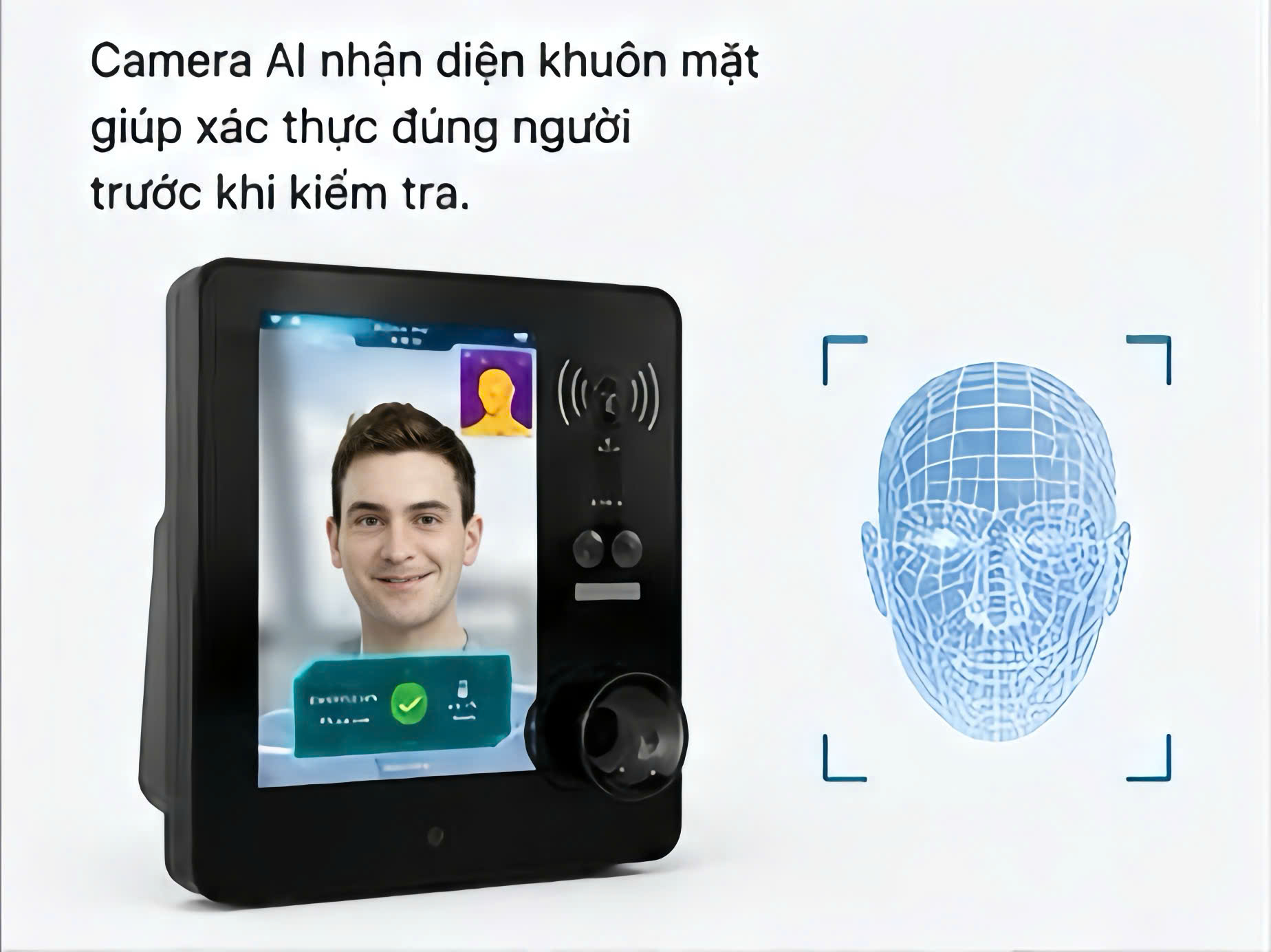 Máy đo nồng độ cồn Phoebus nhận diện khuôn mặt trước khi kiểm tra
